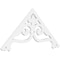 Ekena Millwork Pitch Finley Architectural Grade PVC Gable Pediment, 48"W x 22"H x 1"P (11/12) GPP048X022X100FIN - alternate 1